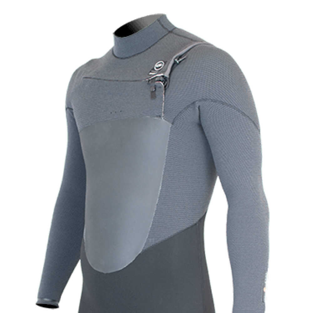 Alder LUXE Mens 5/4mm Back Zip Wetsuit. Black (Black / Black)