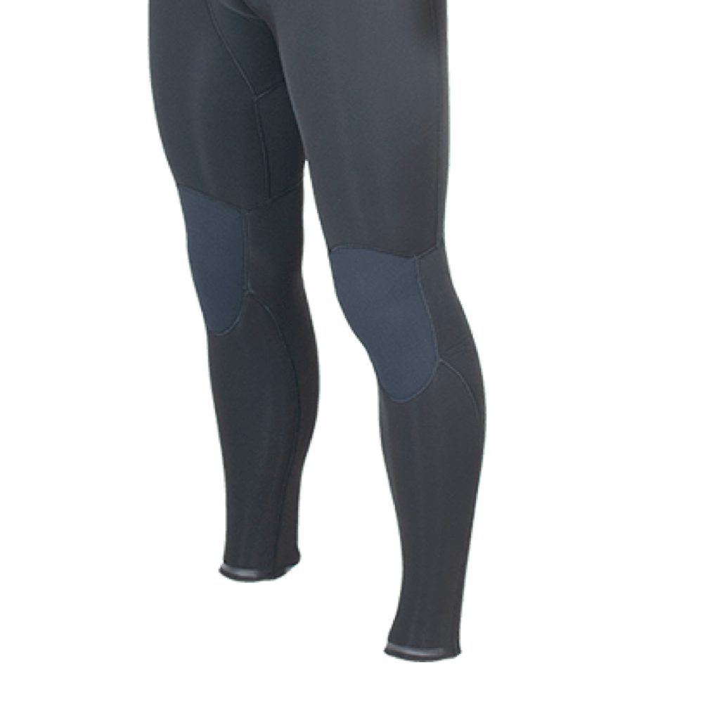 Alder LUXE Mens 5/4mm Back Zip Wetsuit. Black (Black / Black)