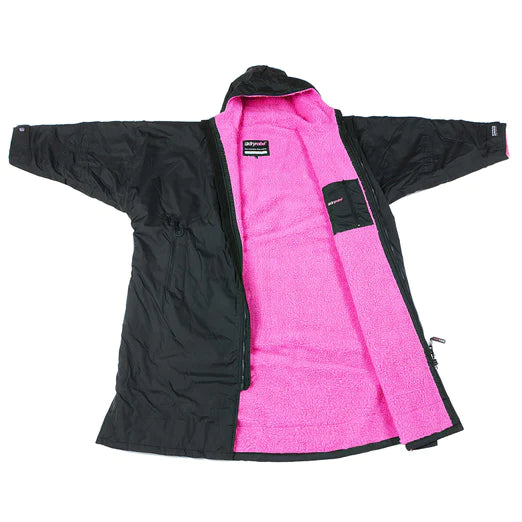 Dryrobe Advanced KIDS Long Sleeve - Black Pink