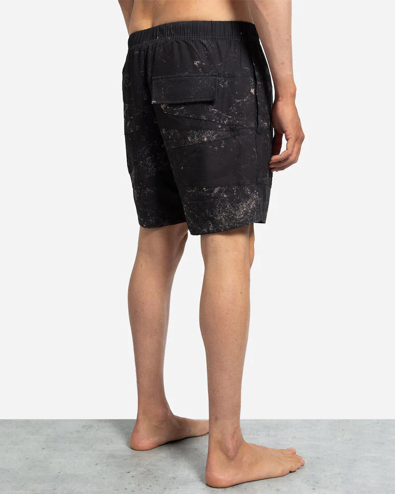 Lost Paneled Beach Shorts Wash Black