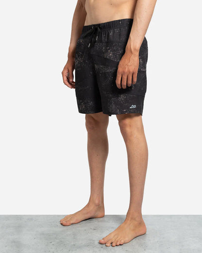 Lost Paneled Beach Shorts Wash Black