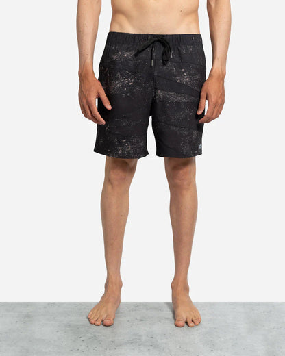 Lost Paneled Beach Shorts Wash Black