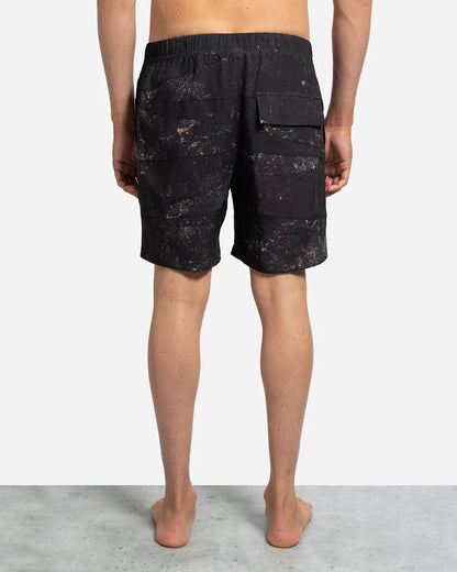 Lost Paneled Beach Shorts Wash Black