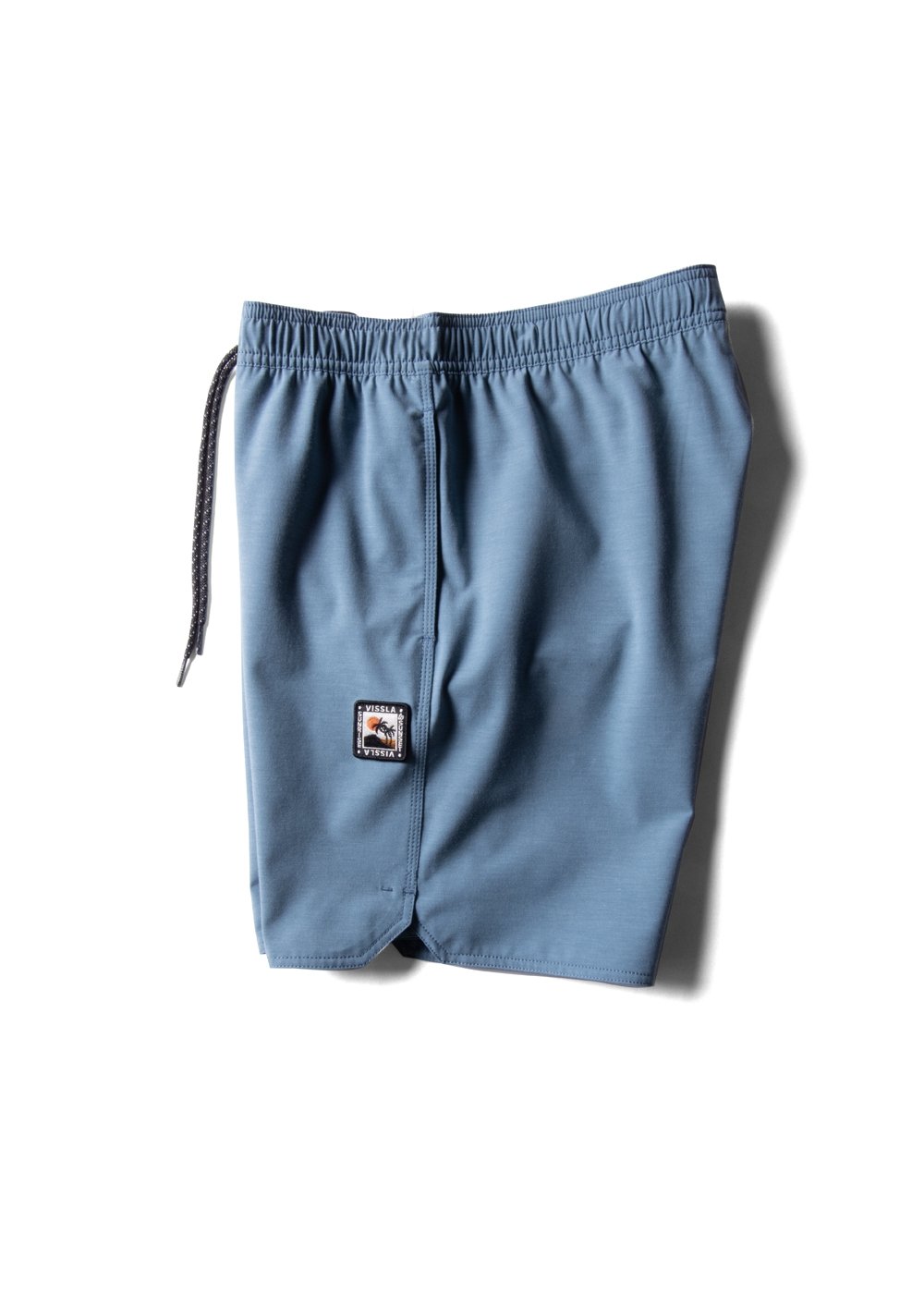 VIssla Solid Sets 17.5" Ecolastic Boardshort - tidal blue