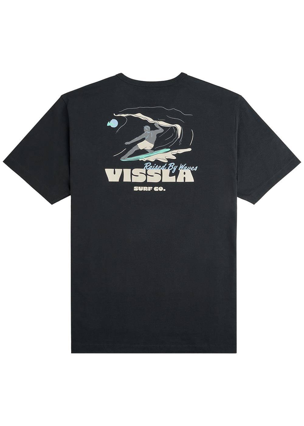 Vissla Sunset Wave Tee, Black