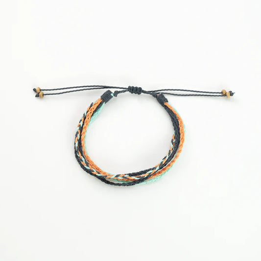 Pineapple Island Wax polyester cord bracelet