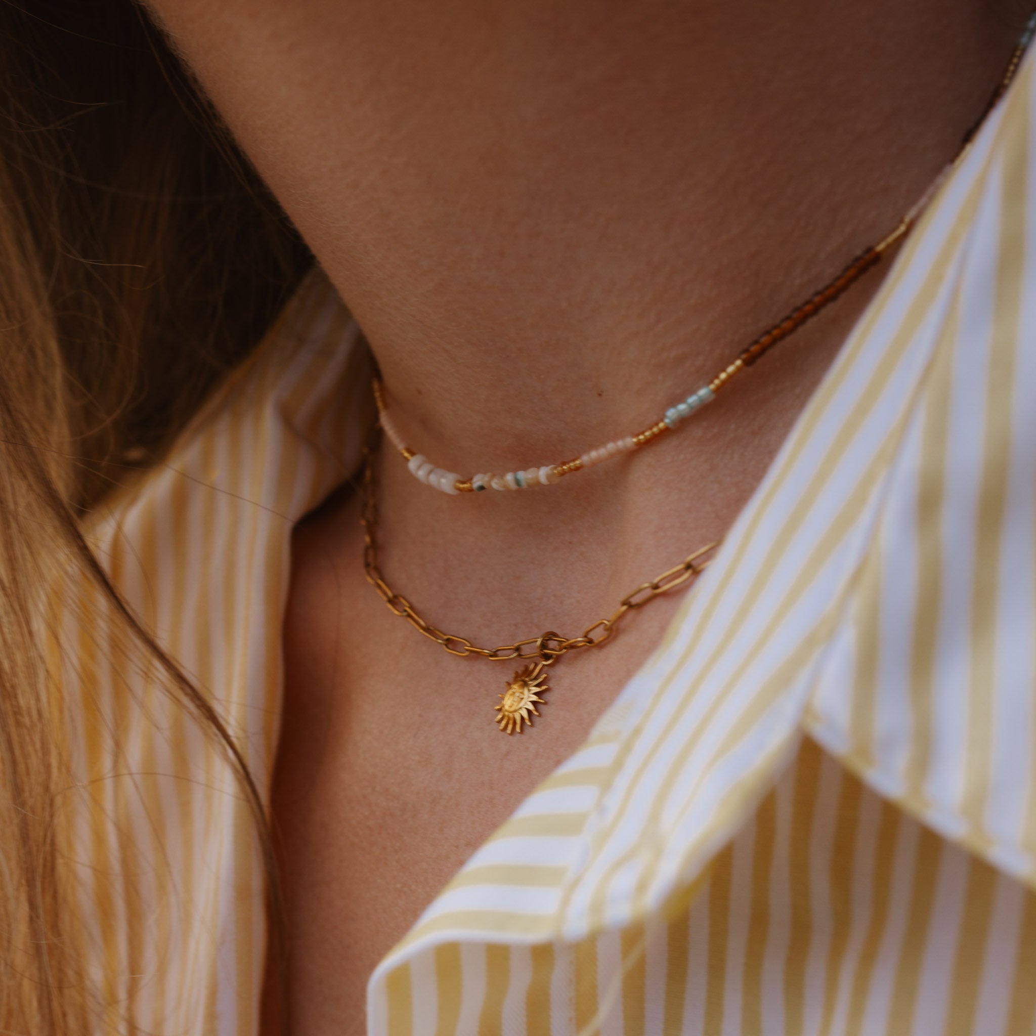 Alam Dainty Beaded Necklace