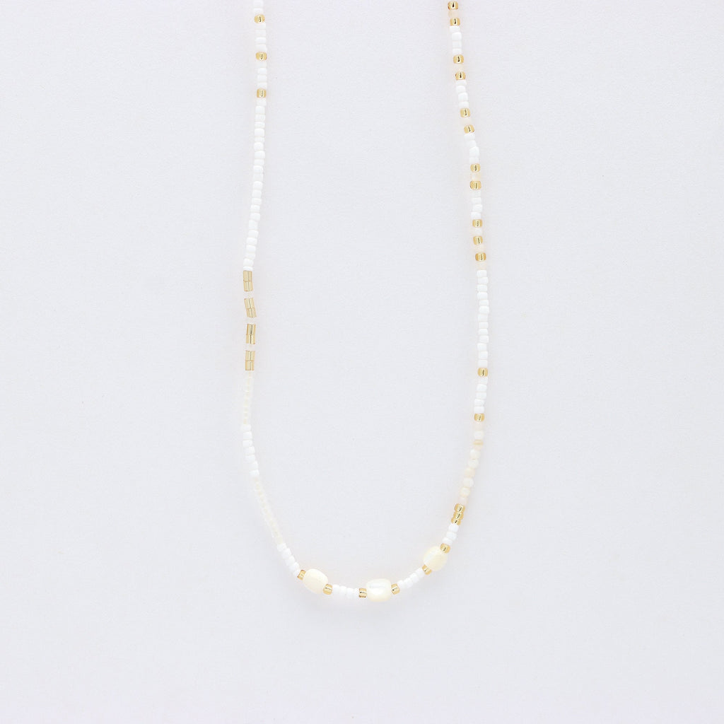 Pasir Mother of Pearl Beaded Necklace