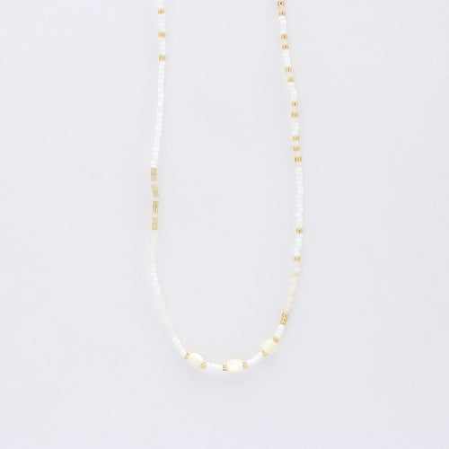 Pasir Mother of Pearl Beaded Necklace