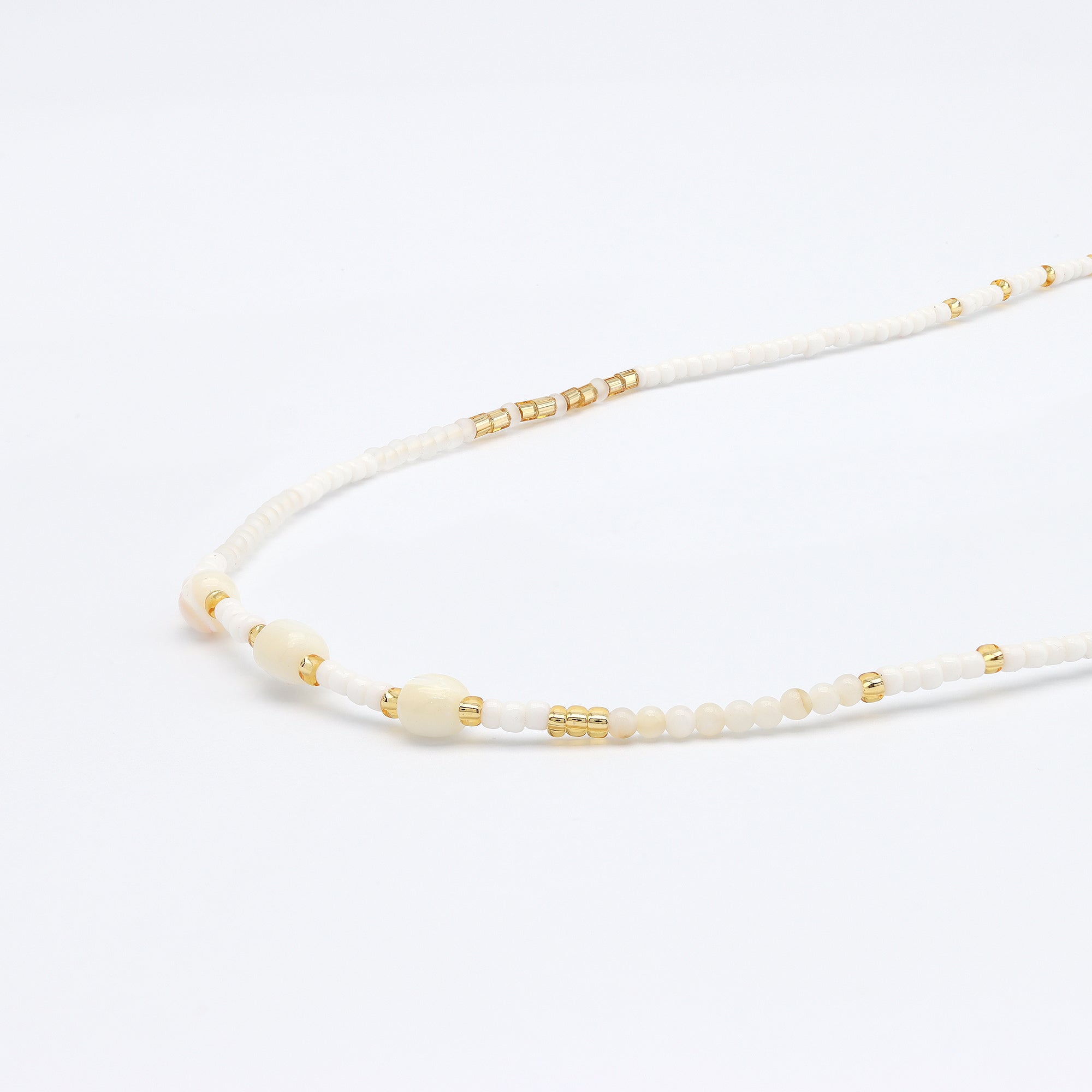 Pasir Mother of Pearl Beaded Necklace