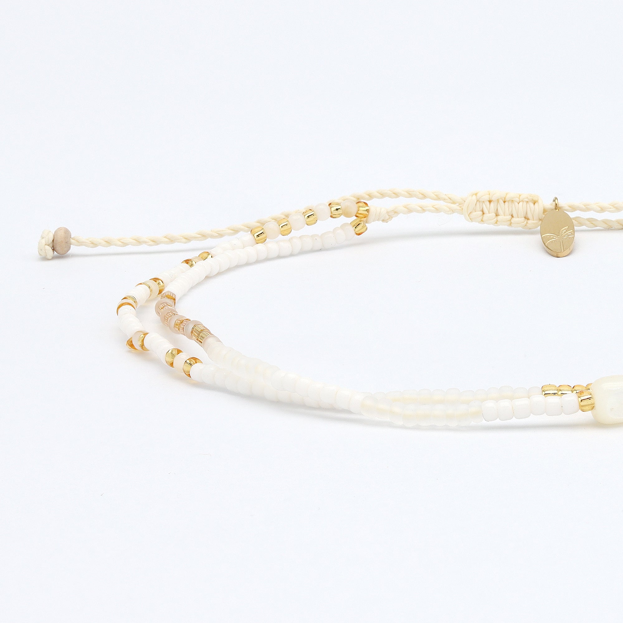 Pasir Mother of Pearl Beaded Anklet