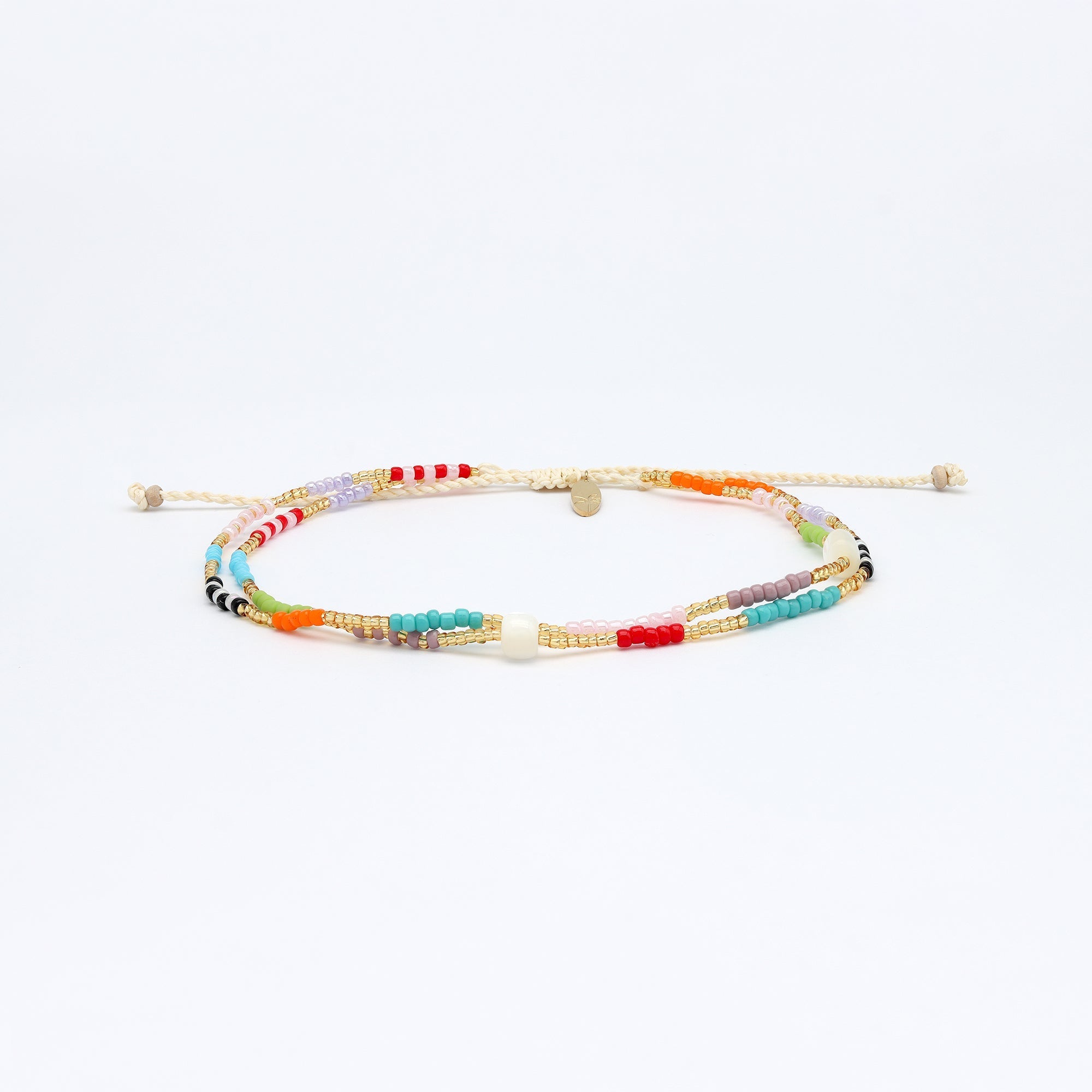 Berpesta Colourful Beaded Anklet
