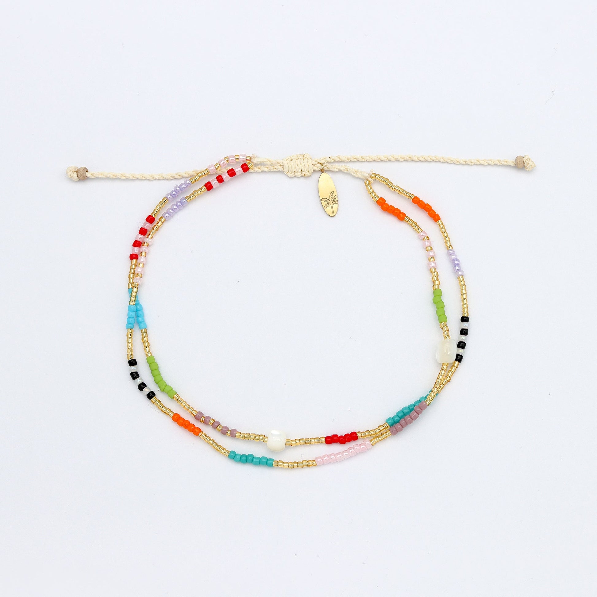 Berpesta Colourful Beaded Anklet