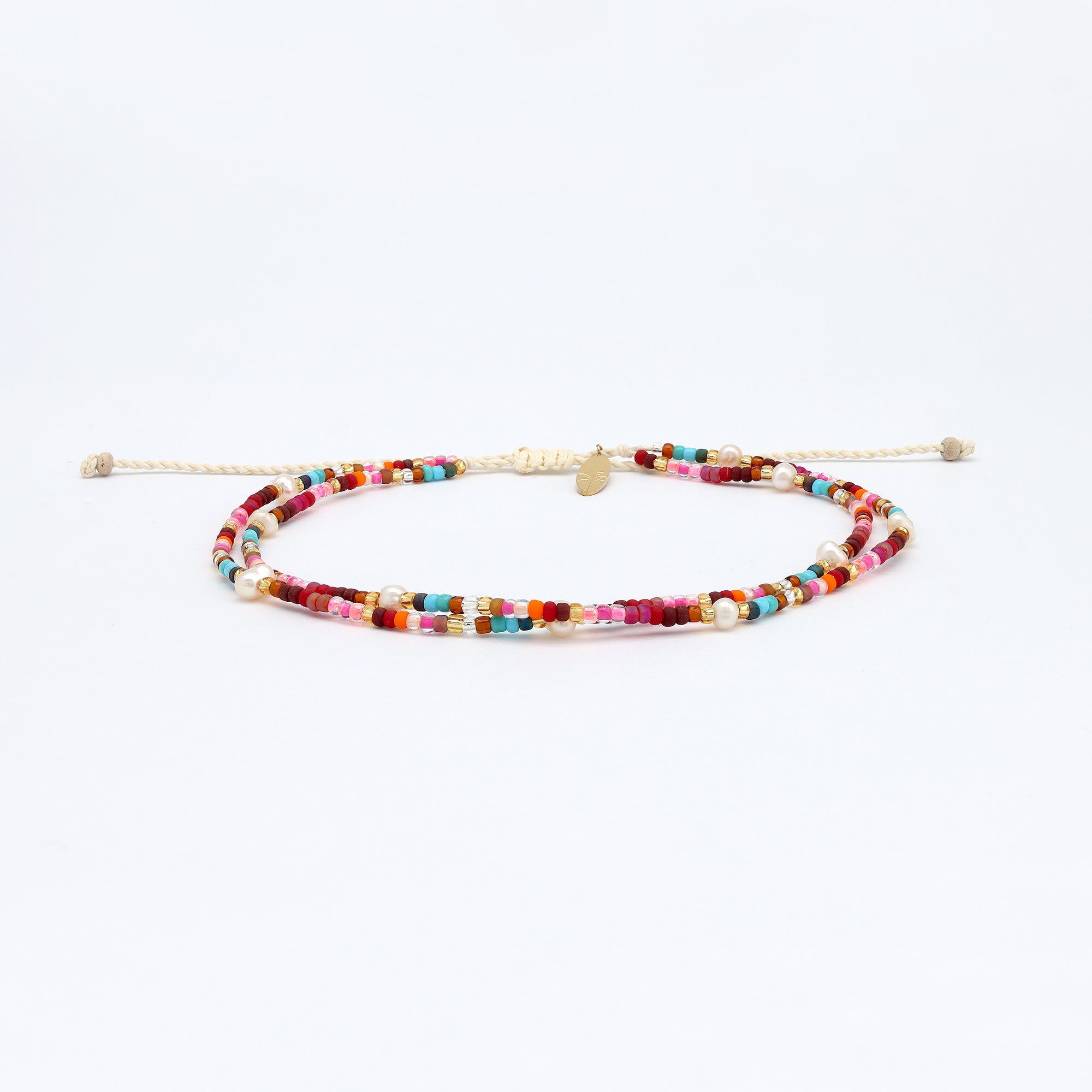 Merah Dainty Beaded Anklet