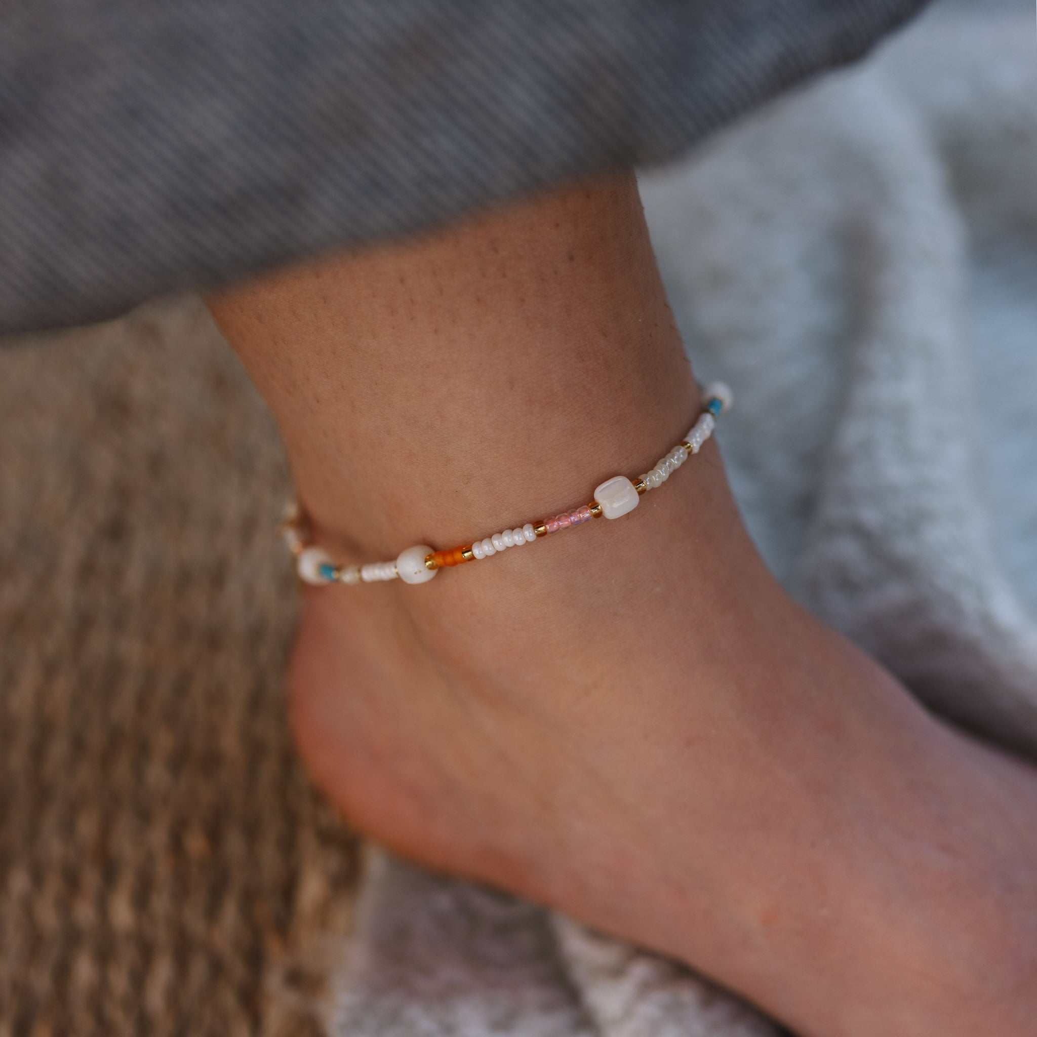 Horison Light Beaded Anklet