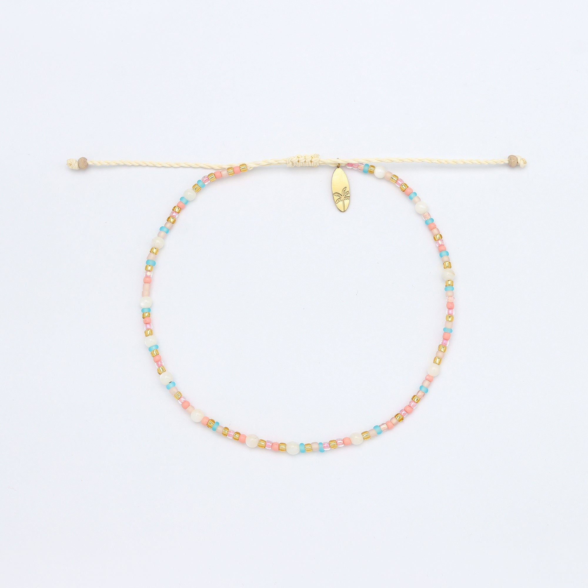 Surya Golden Beaded Anklet
