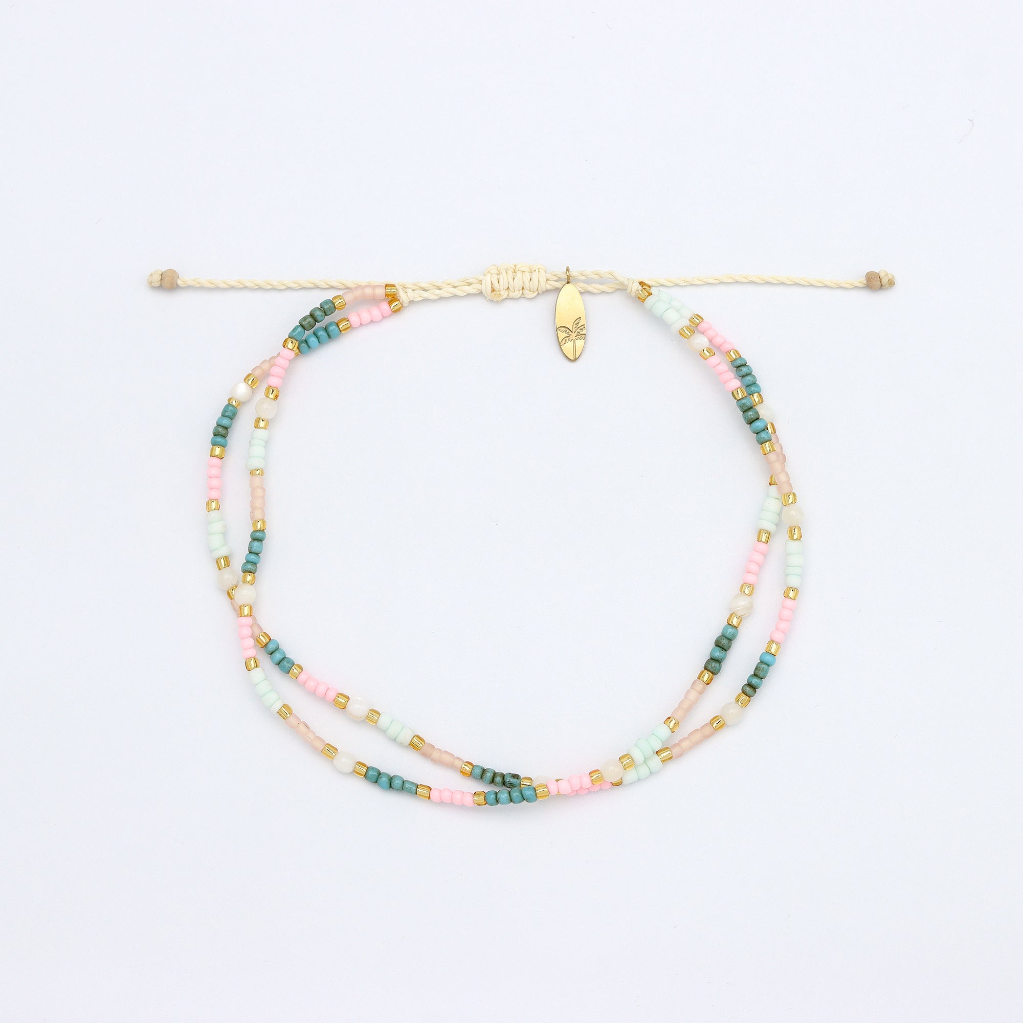 Kemboja Pastel Beaded Anklet