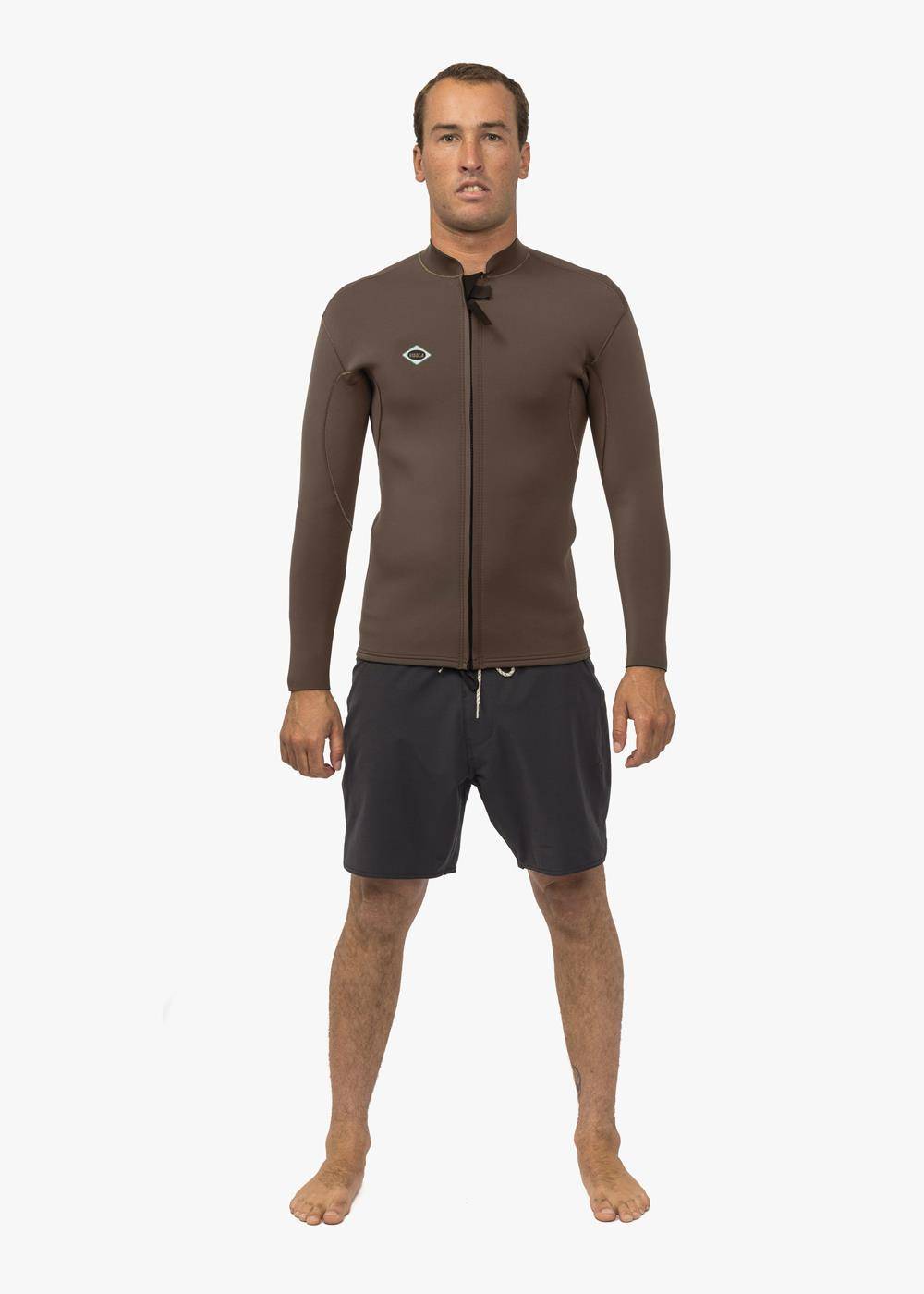 Vissla Solid Sets 2mm Front Zip L/S Wetsuit Jacket