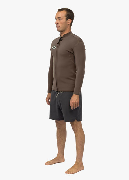 Vissla Solid Sets 2mm Front Zip Jacket, DKE