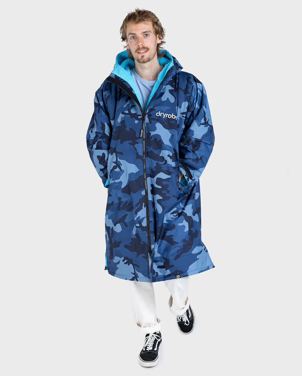 DRYROBE - Advanced Long sleeve - Blue Camo/blue