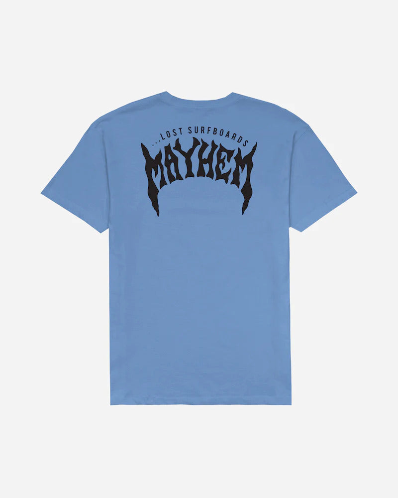 Lost Mayhem Design T-Shirt Blue
