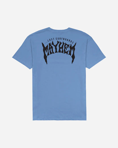 Lost Mayhem Design T-Shirt Blue