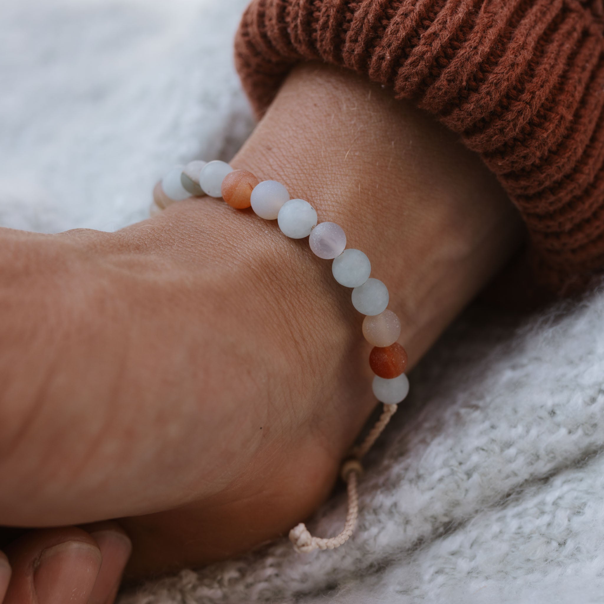 Kelimutu Natural Stone Mens Bracelet