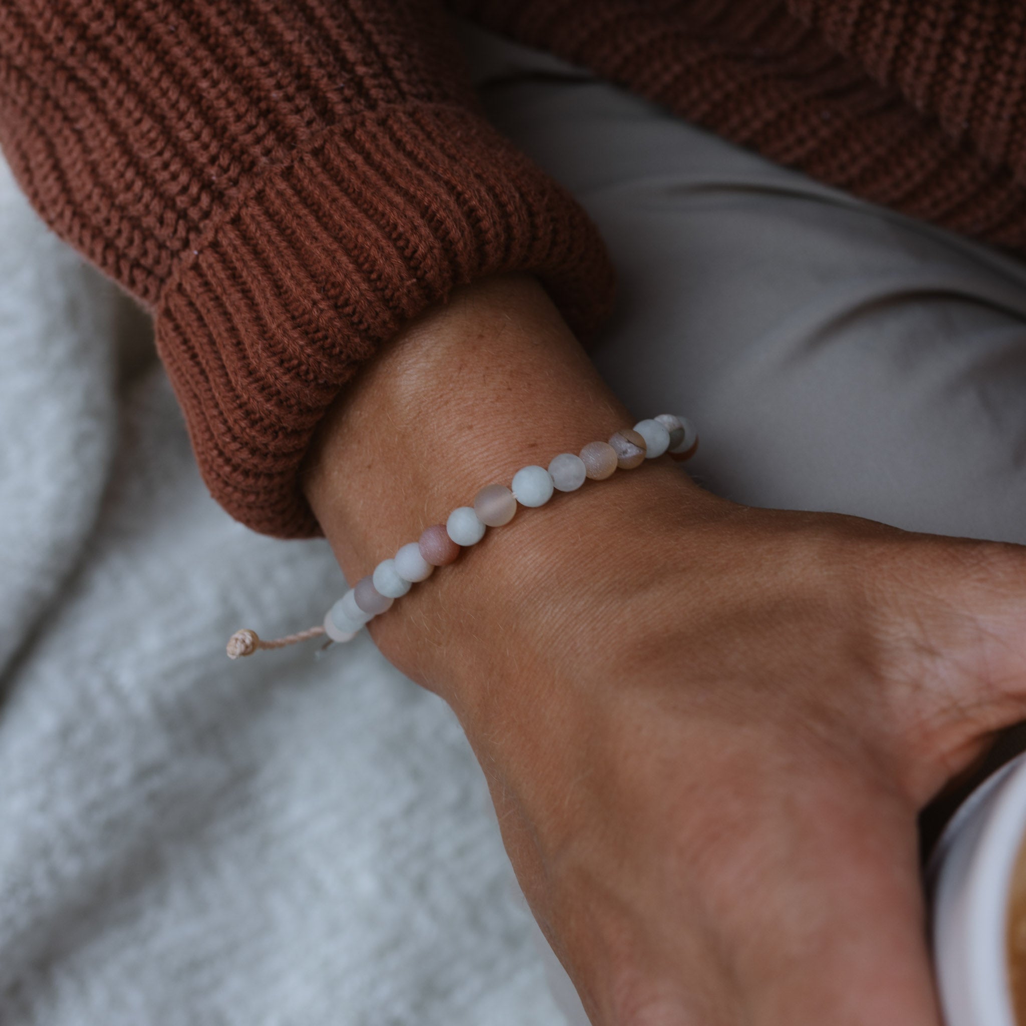 Kelimutu Natural Stone Mens Bracelet