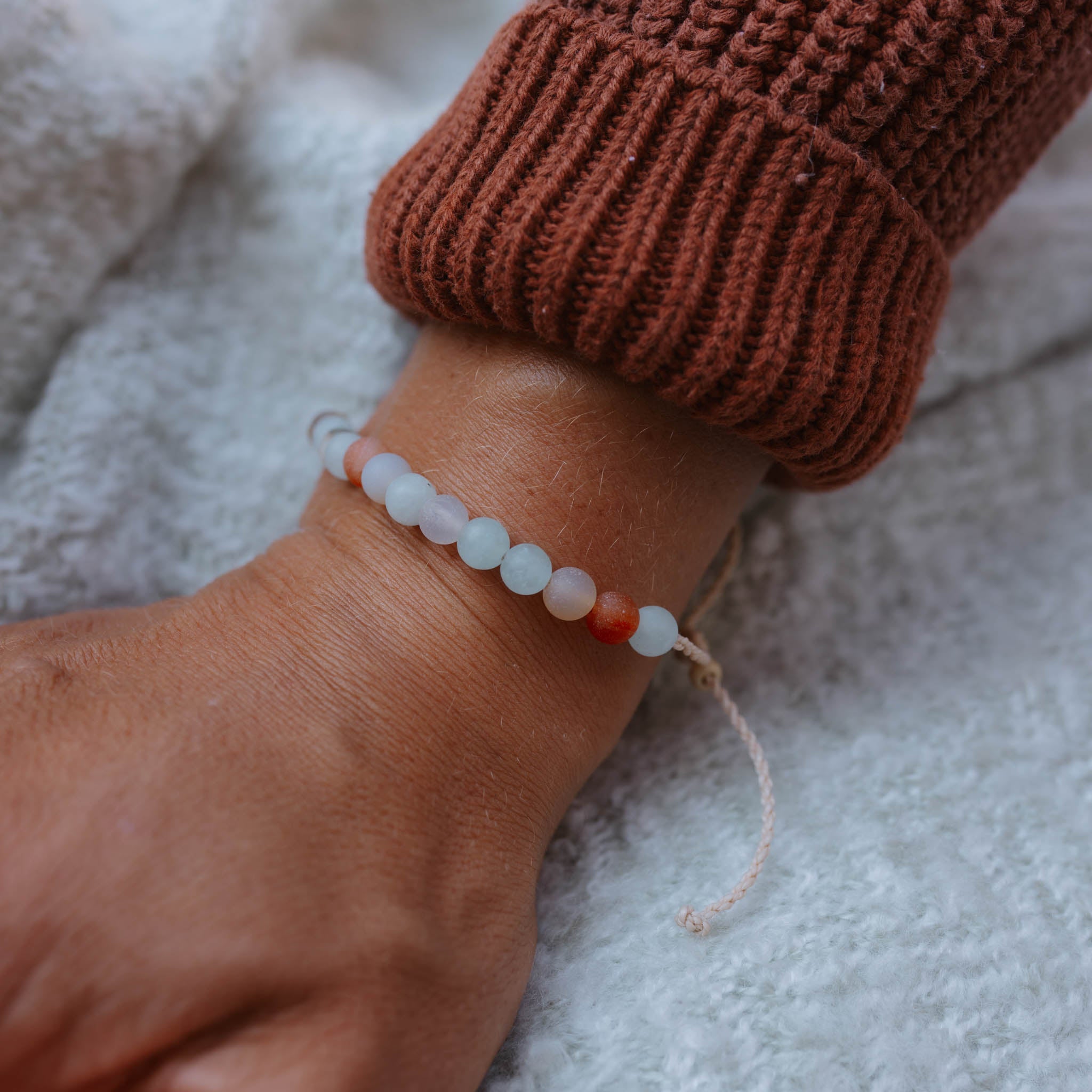 Kelimutu Natural Stone Mens Bracelet