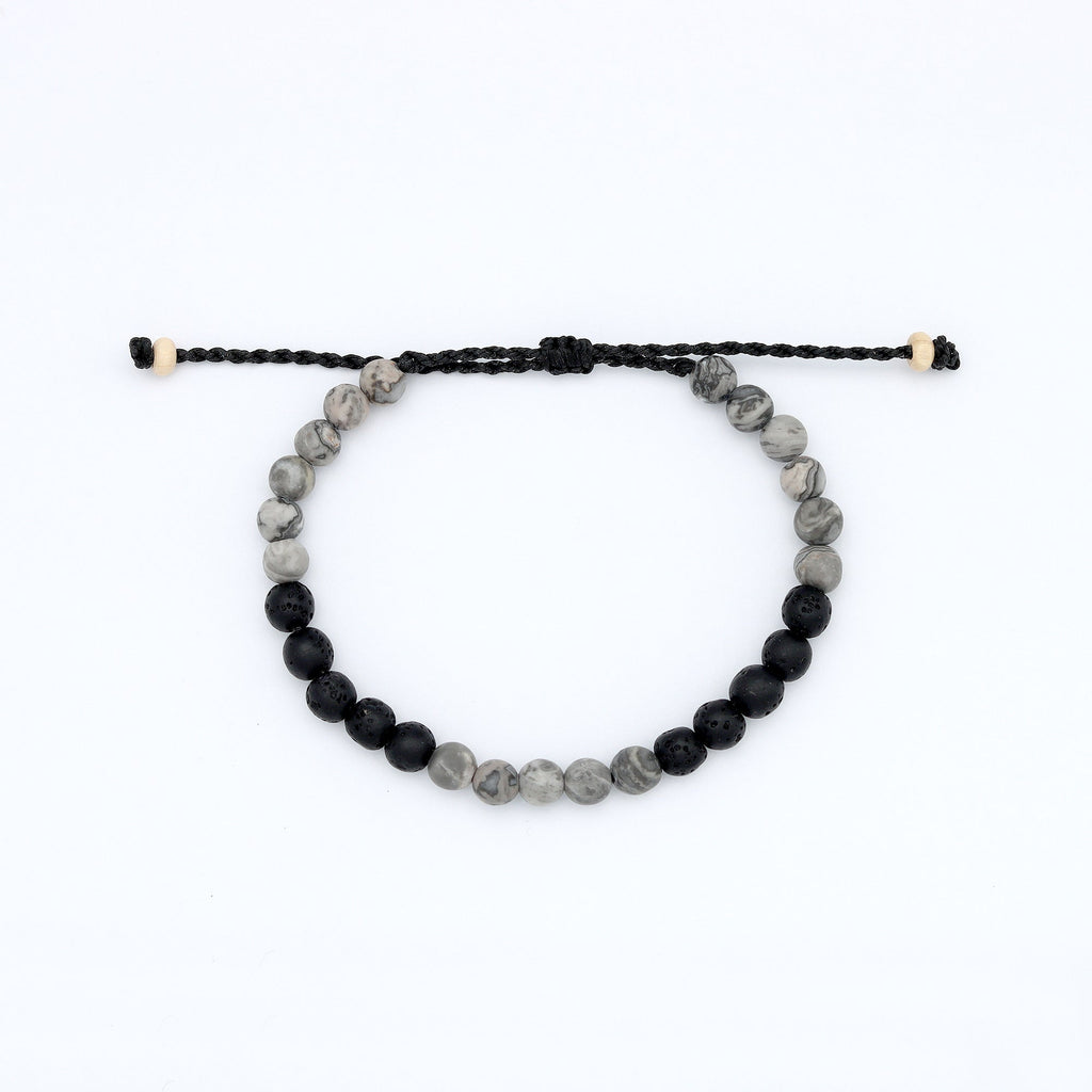 Sekumpul Natural Stone Beaded Mens Bracelet