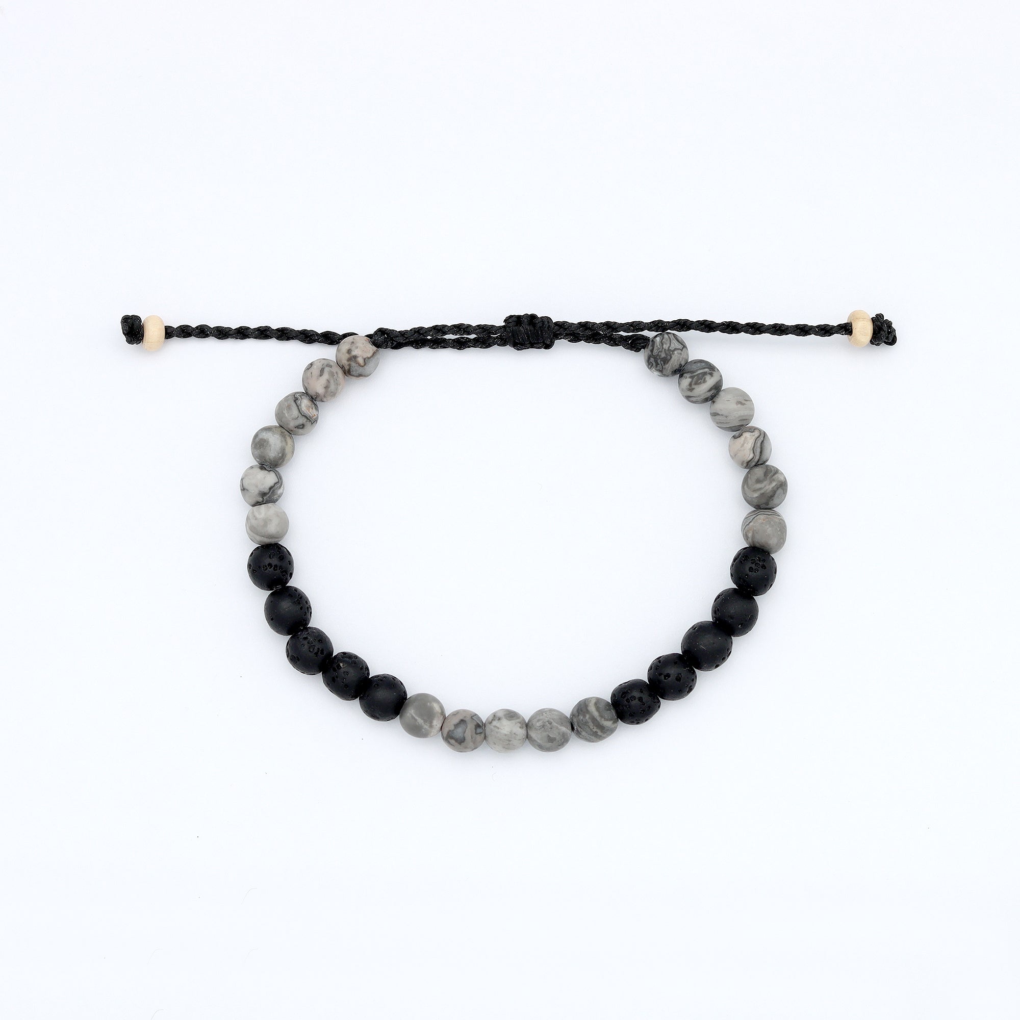 Sekumpul Natural Stone Beaded Mens Bracelet
