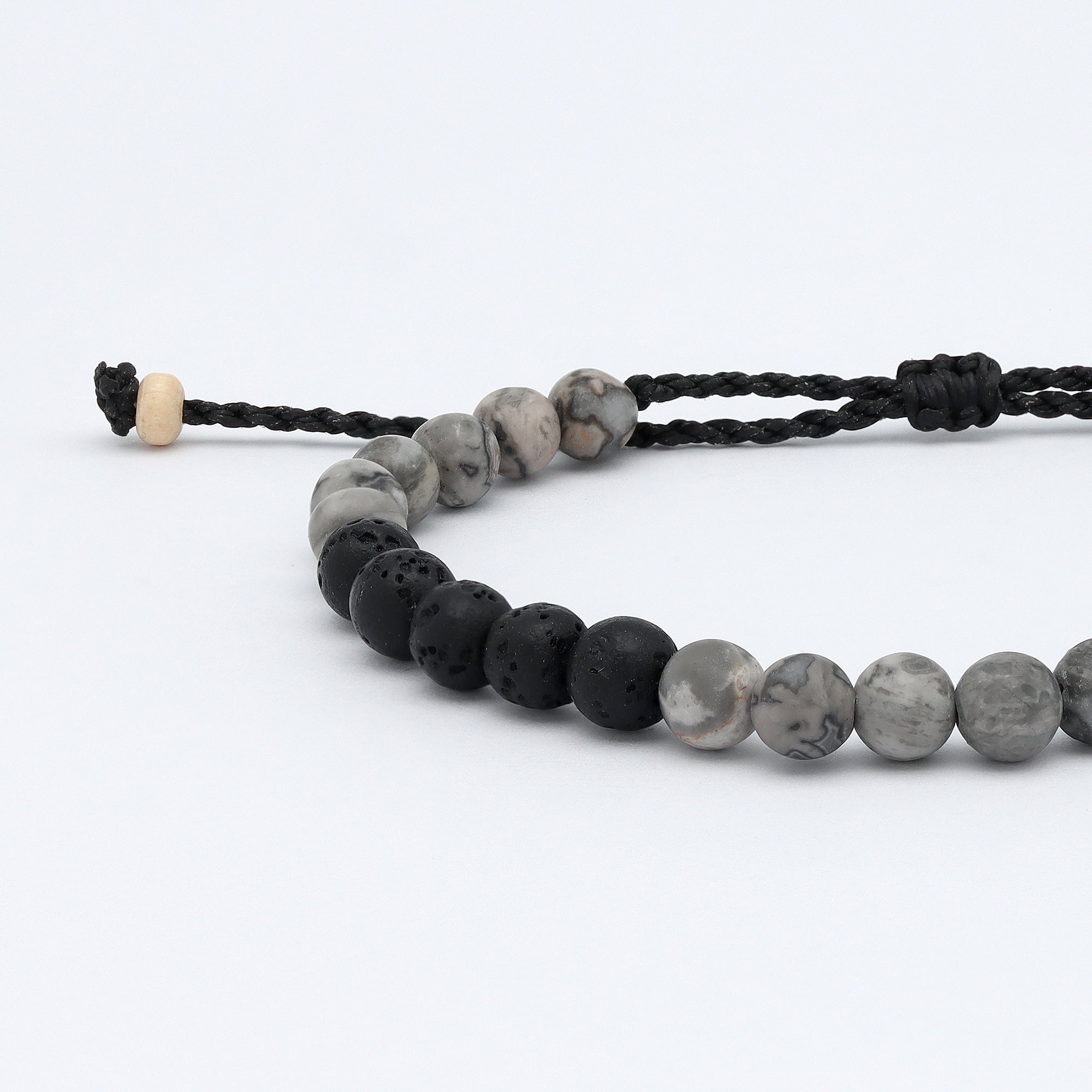 Sekumpul Natural Stone Beaded Mens Bracelet