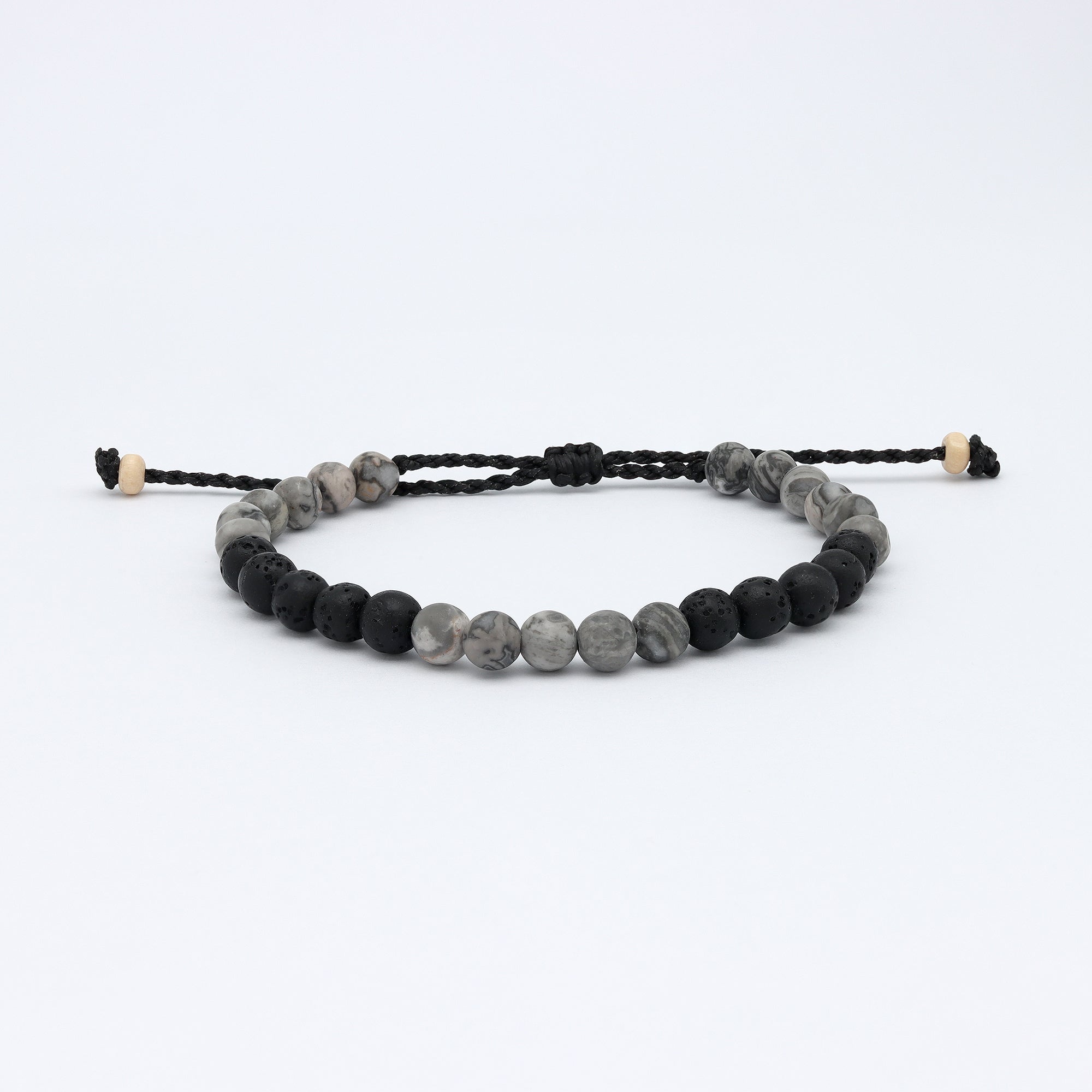 Sekumpul Natural Stone Beaded Mens Bracelet