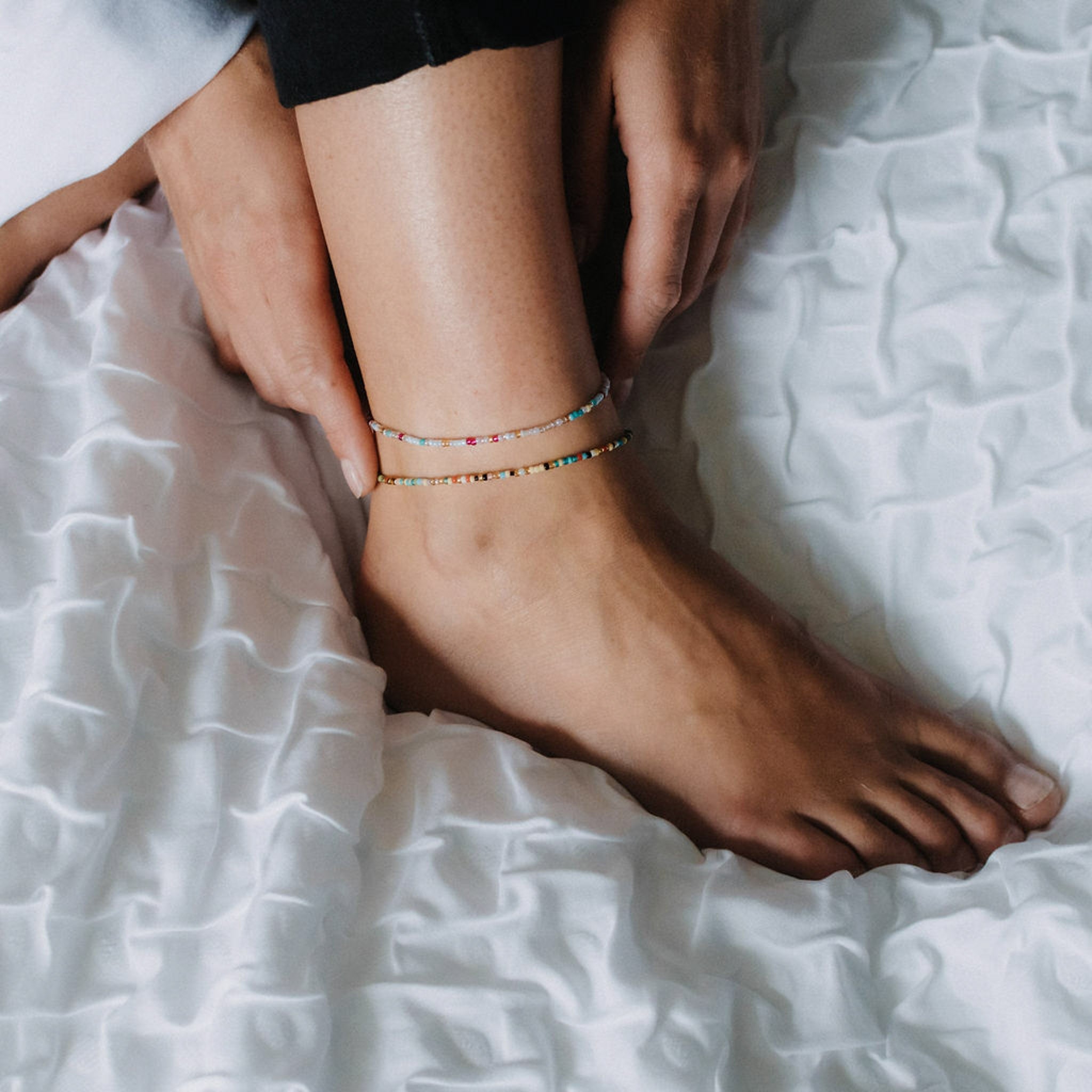Alila Dainty Colourful Beaded Anklet
