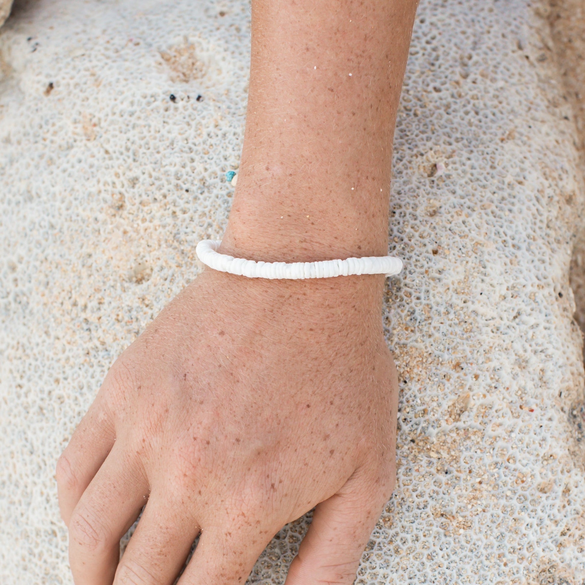 White Puka Shell Bracelet