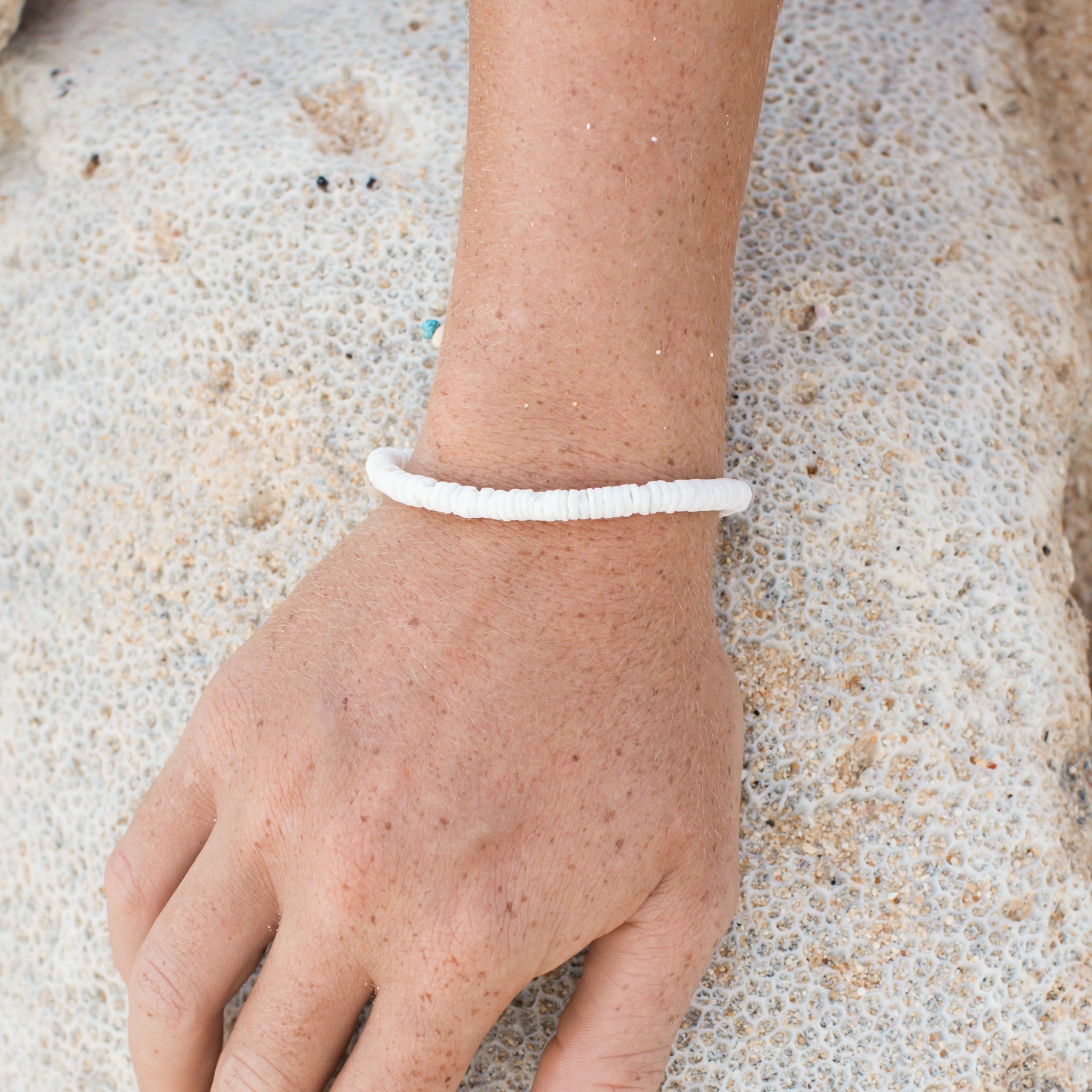 White Puka Shell Bracelet