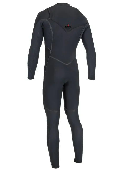 O'Neill Mens hyperfreak Fire 5/4 Chest zip full suit BLK/BLK