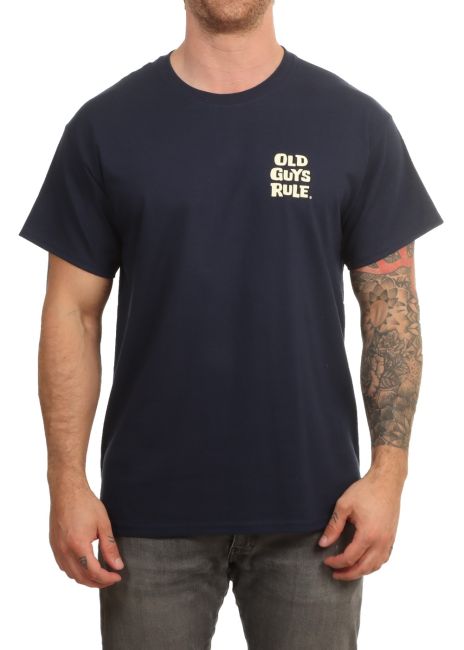 Old Guys Rule Parking Lot III Tee Navy