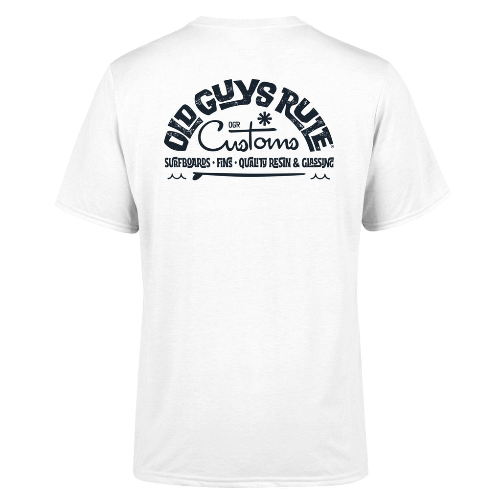 Old Guys Rule T-Shirt - Custom surf shop - White
