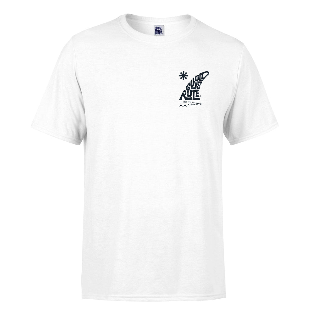 Old Guys Rule T-Shirt - Custom surf shop - White