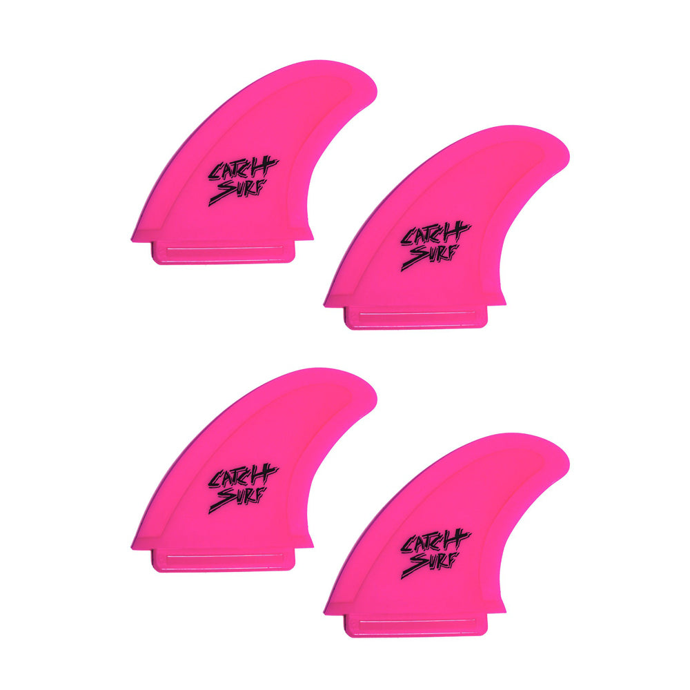 Catch Surf - Safety Edge Quad Fin Kit - Hot Pink