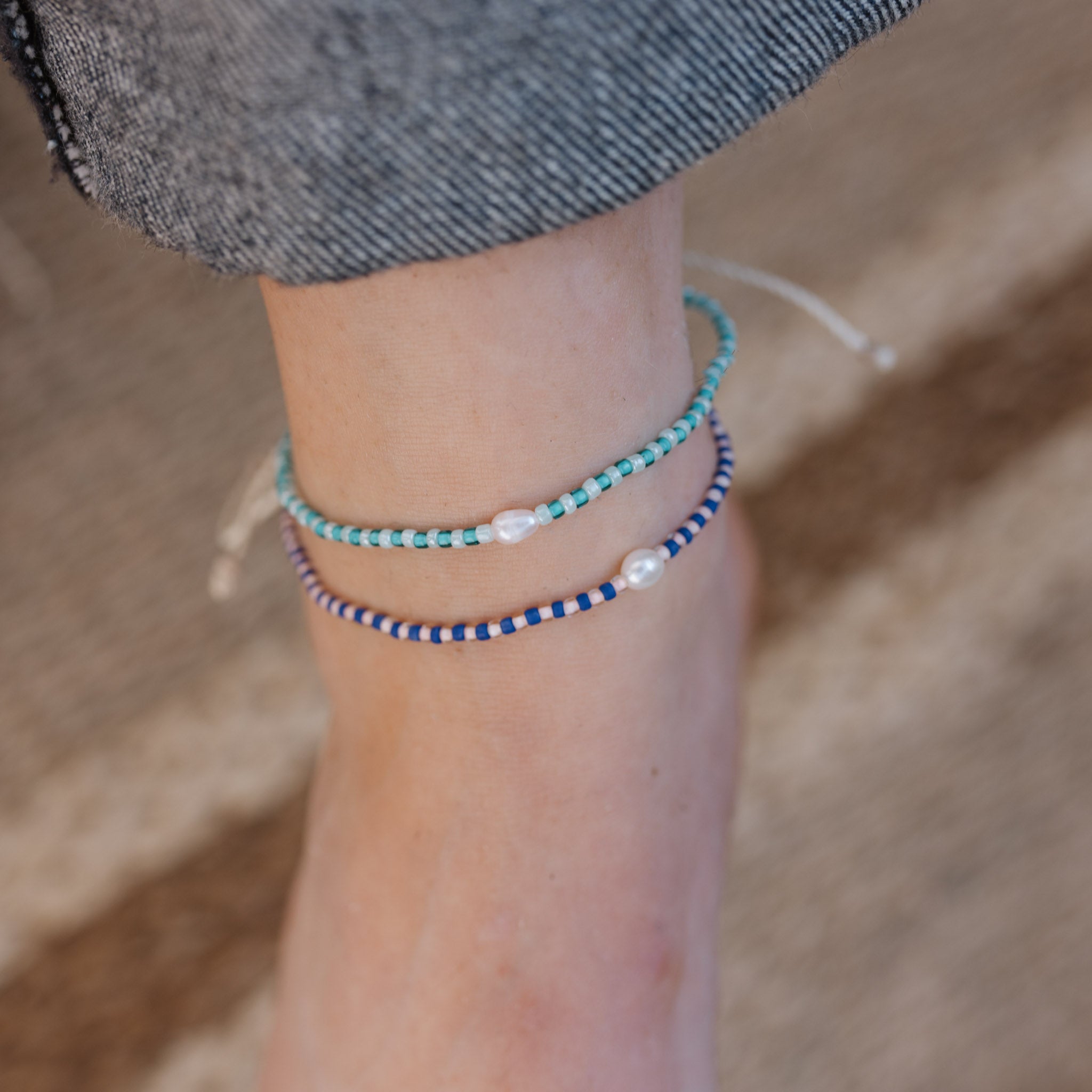 Mutiara Dainty Beaded Pearl Anklet