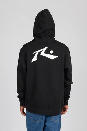 Rusty Base line hooded fleece Black