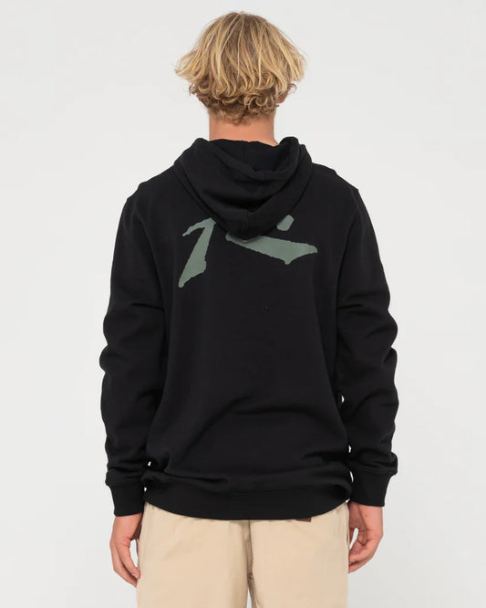 Rusty Competition hooded Fleece Black/Boys