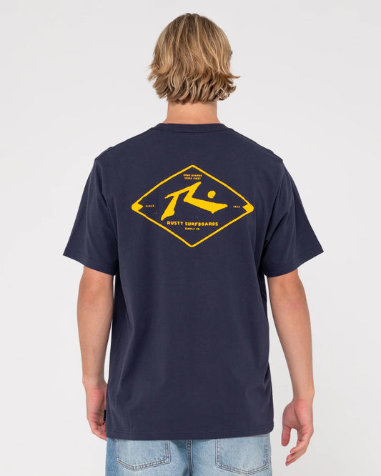 RUSTY Wull wolume SS Tee Navy blue