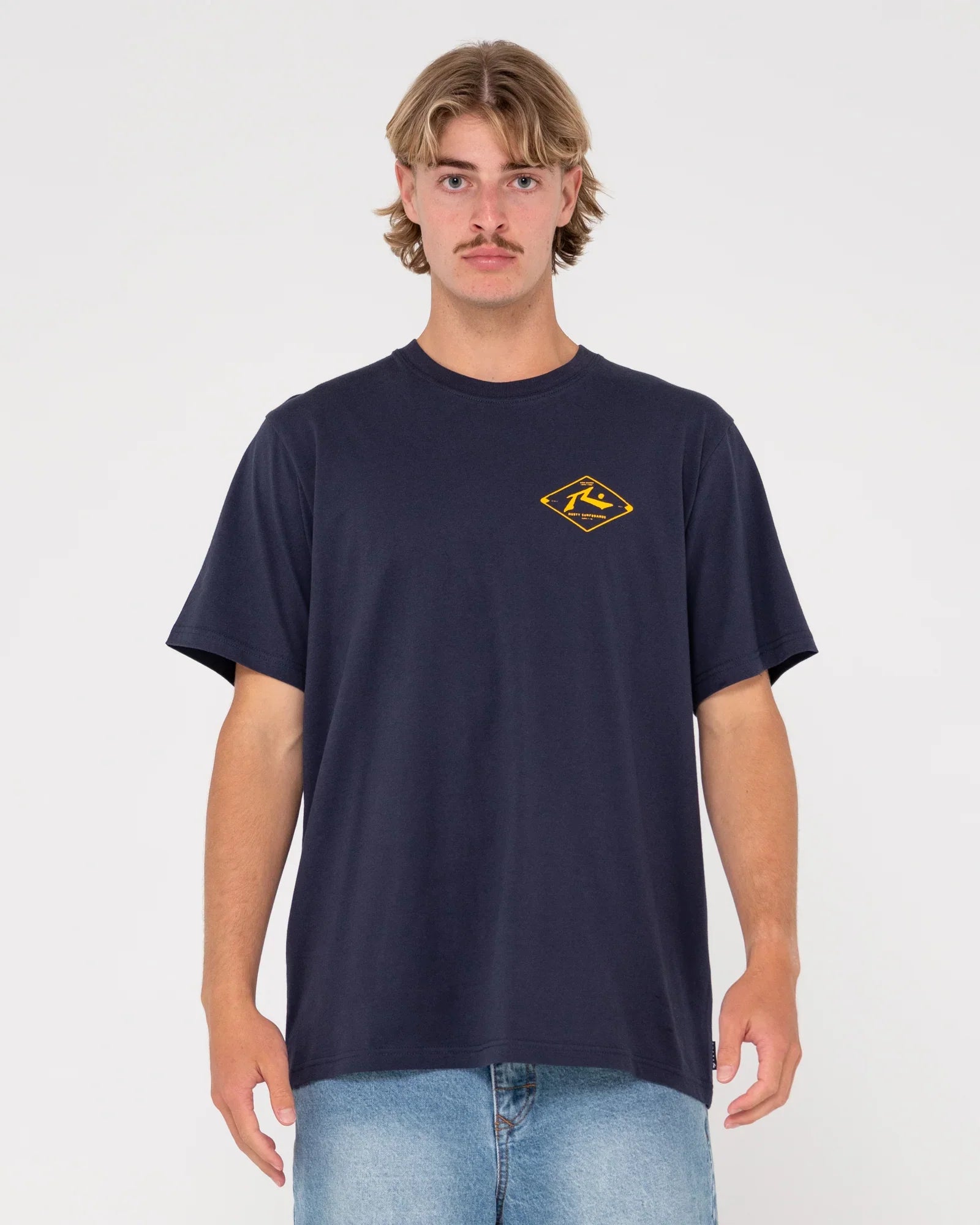RUSTY Wull Wolume SS Tee Blue Regatta