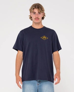 RUSTY Wull Wolume SS Tee Blue Regatta