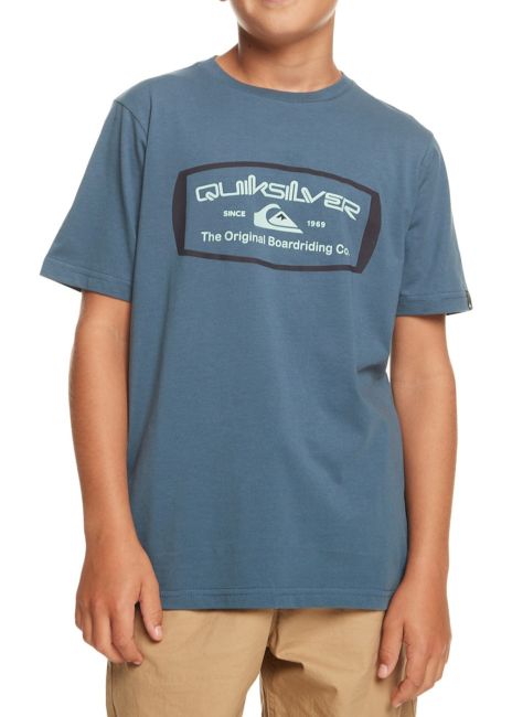 Quiksilver Boys Mind Barrel Tee Bering Sea