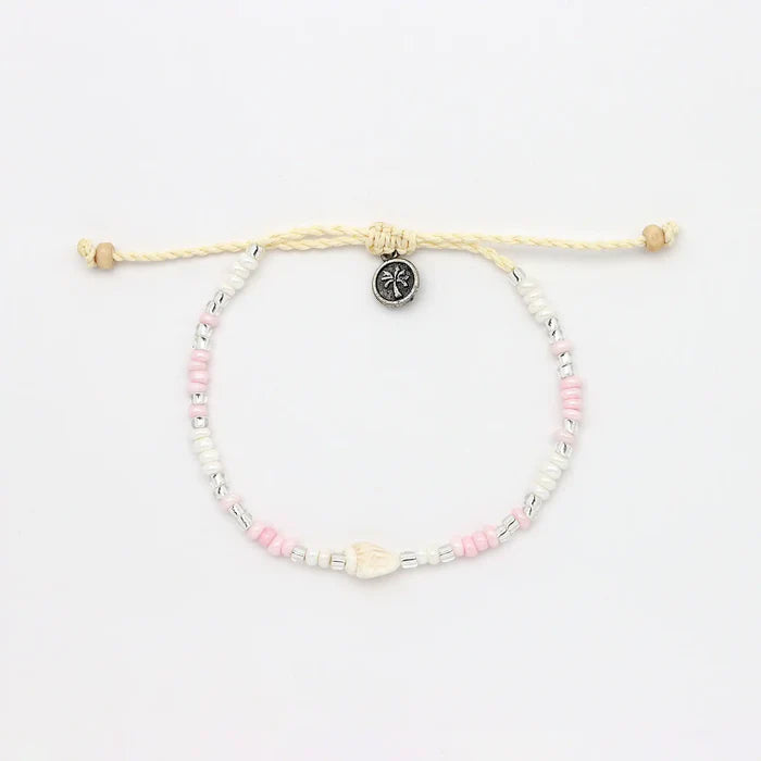 PINEAPPLE ISLAND BEAD AND SHELL BRACELET