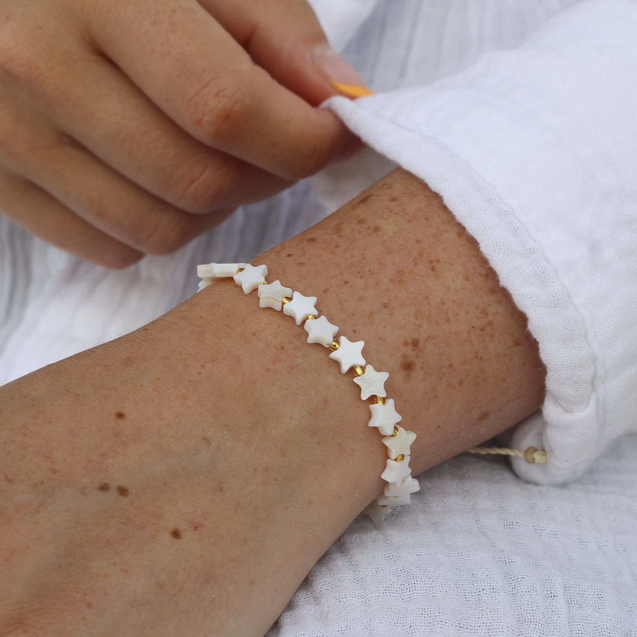 Surgawi Mother of Pearl Star Bracelet